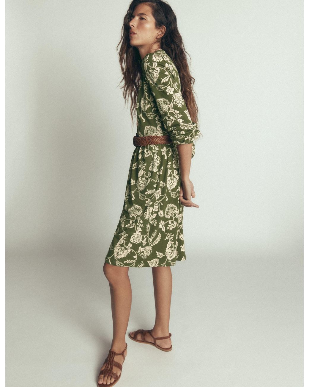 Boden Brown Naomi Relaxed Jersey Dress