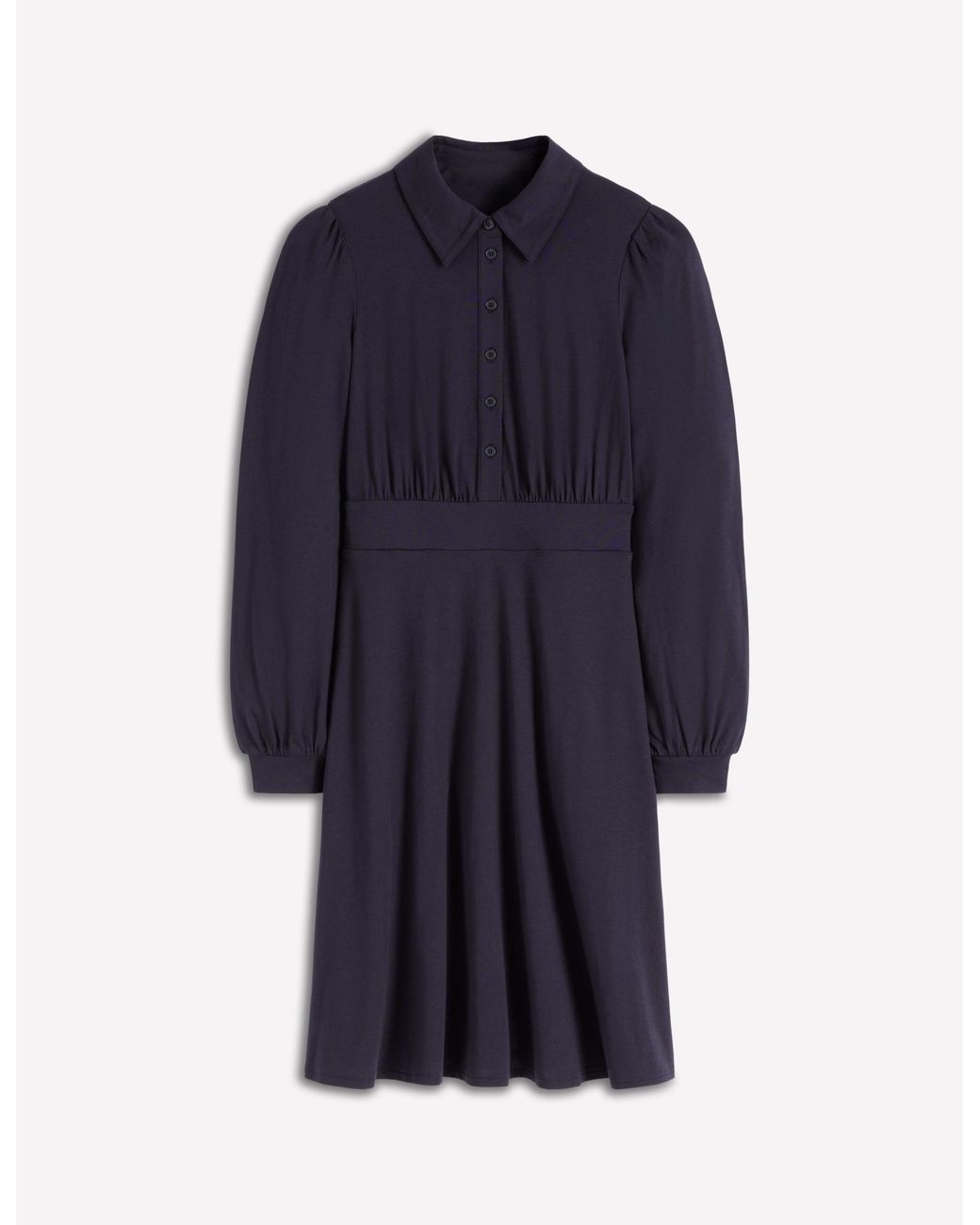 Boden Blue Orla Short Jersey Shirt Dress