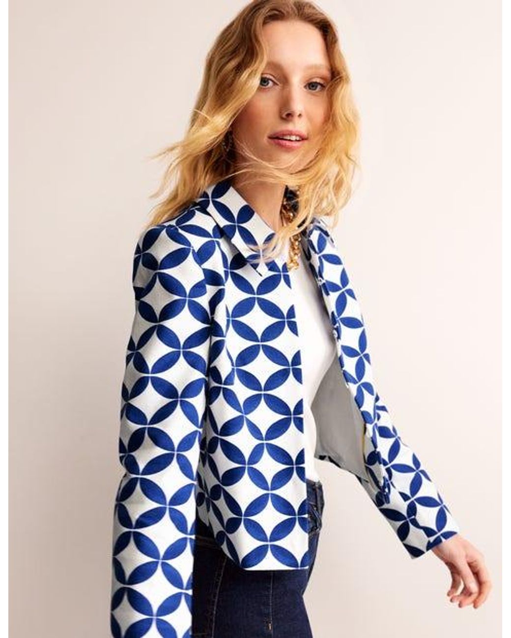 Boden Occasion Jacket in Blue Lyst UK