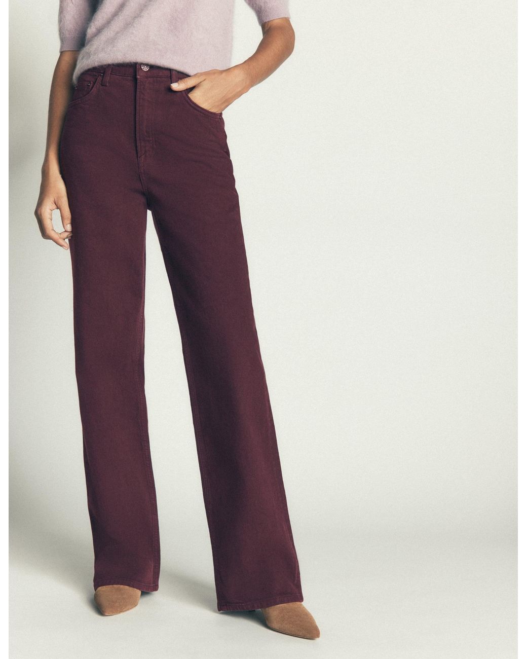 Boden Blue High Rise Column Leg Jeans