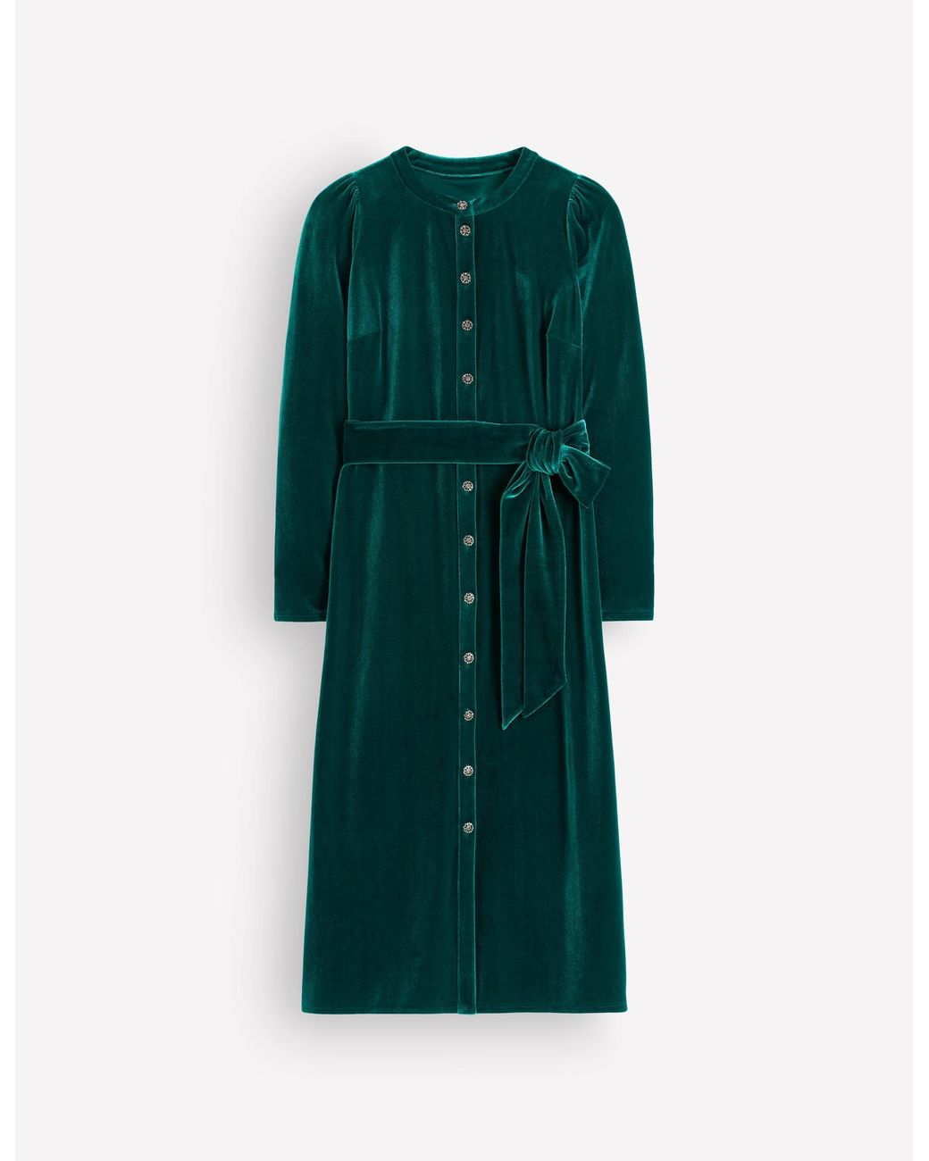 Boden Blue Honor Column Velvet Midi Dress