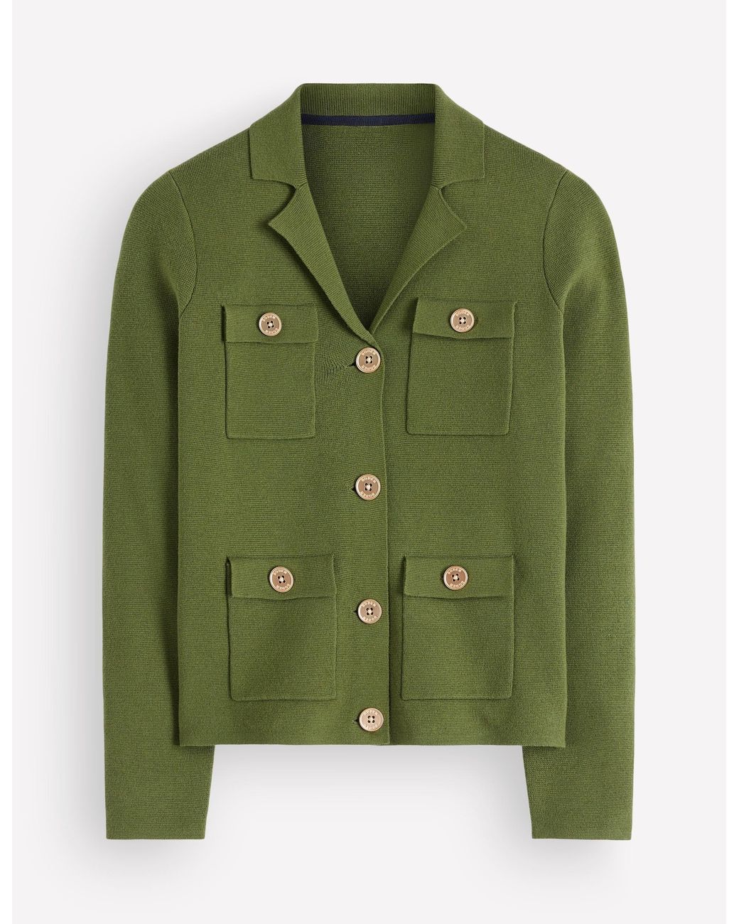 Boden Green Phoebe Collared Knitted Jacket