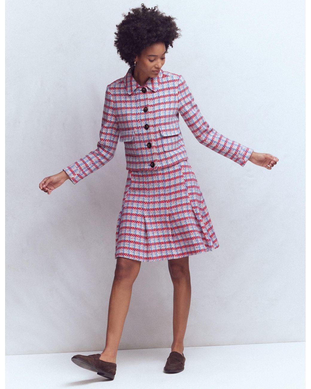 Boden Purple Lisburn Patch Pocket Jacket