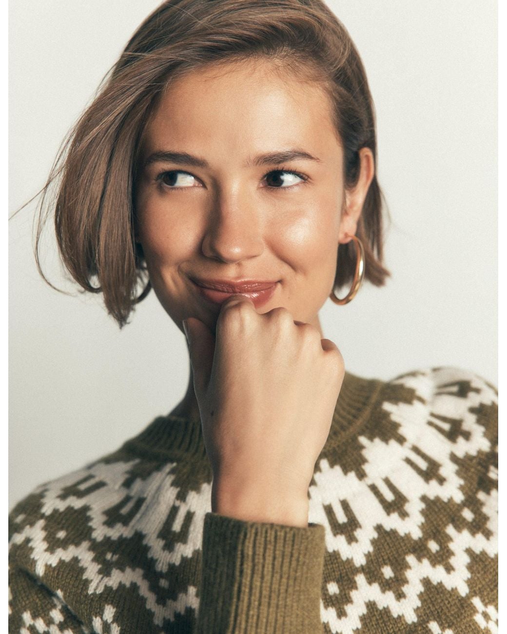 Boden Natural Classic Large Hoops