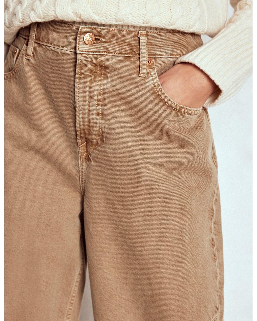 Boden Natural Barrel Jeans