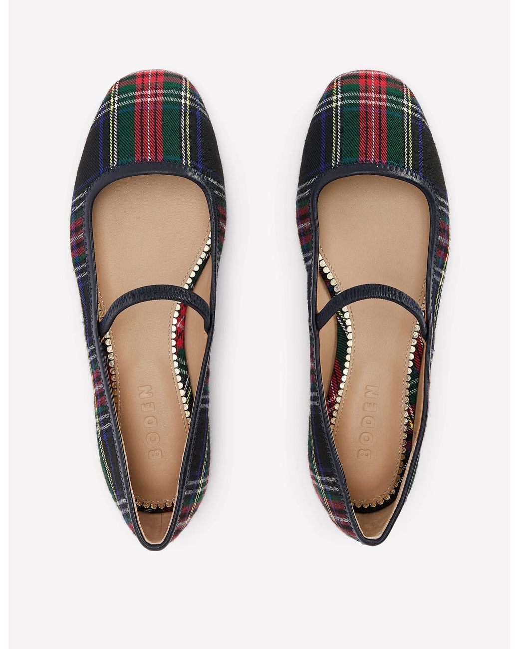Boden White Thea Mary Jane Ballet Flats