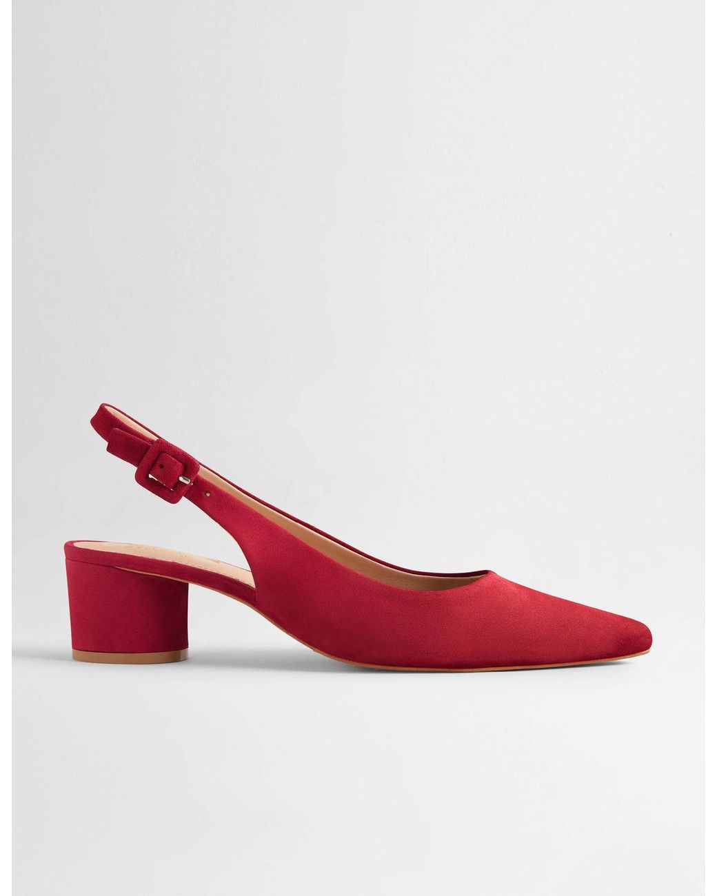 Boden Pointed Slingback Low Heels in Red Lyst