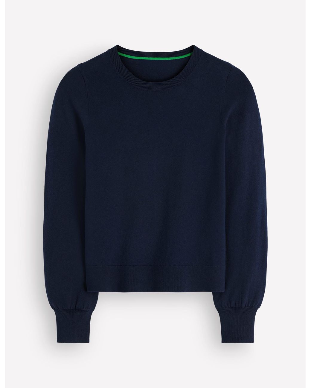Boden Blue Camilla Cotton Crew Sweater