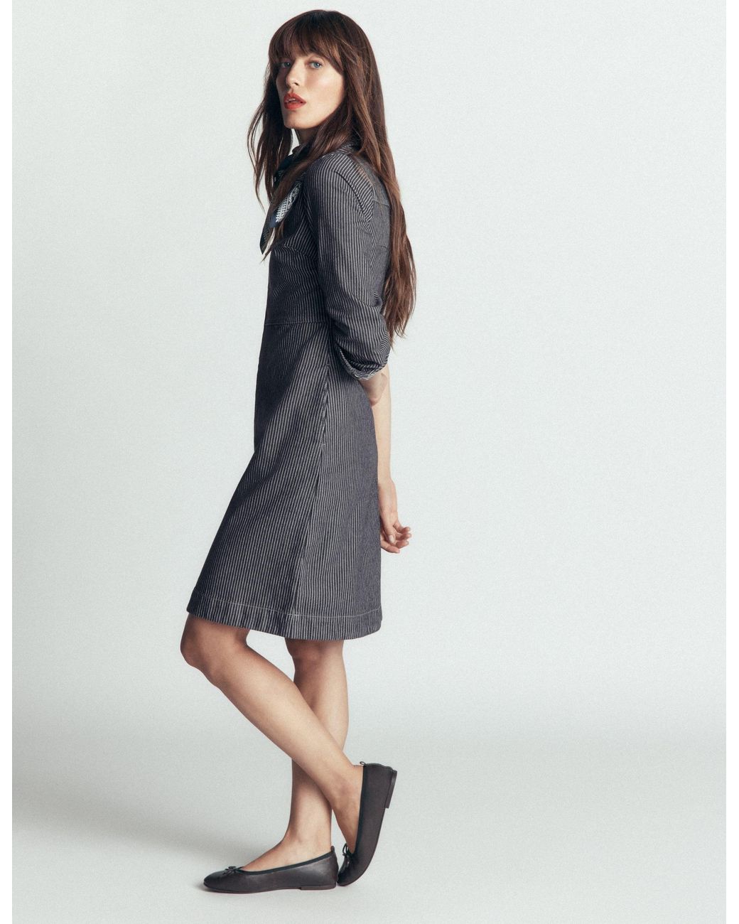 Boden Blue Bronte Denim Short Dress