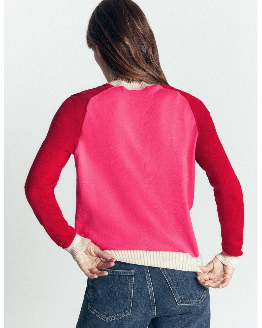 Boden Multicolor Meg Saddle Sleeve Sweater, Colour Block
