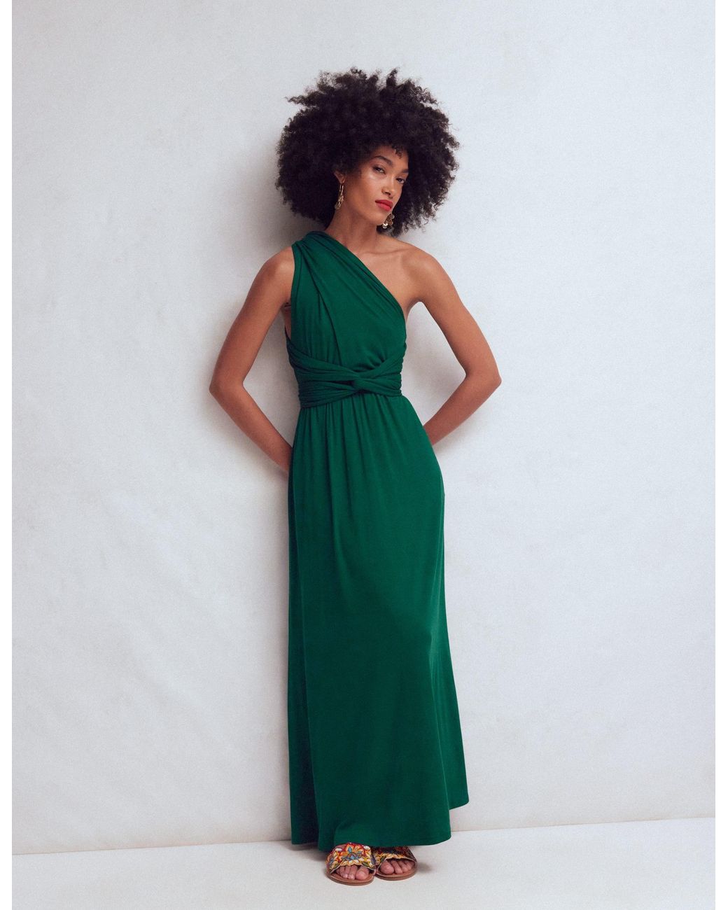 Boden Green Multiway Jersey Maxi Dress