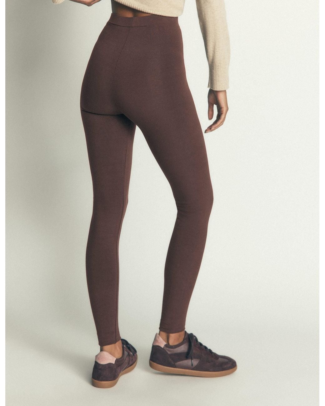 Boden Natural High Rise Jersey Leggings