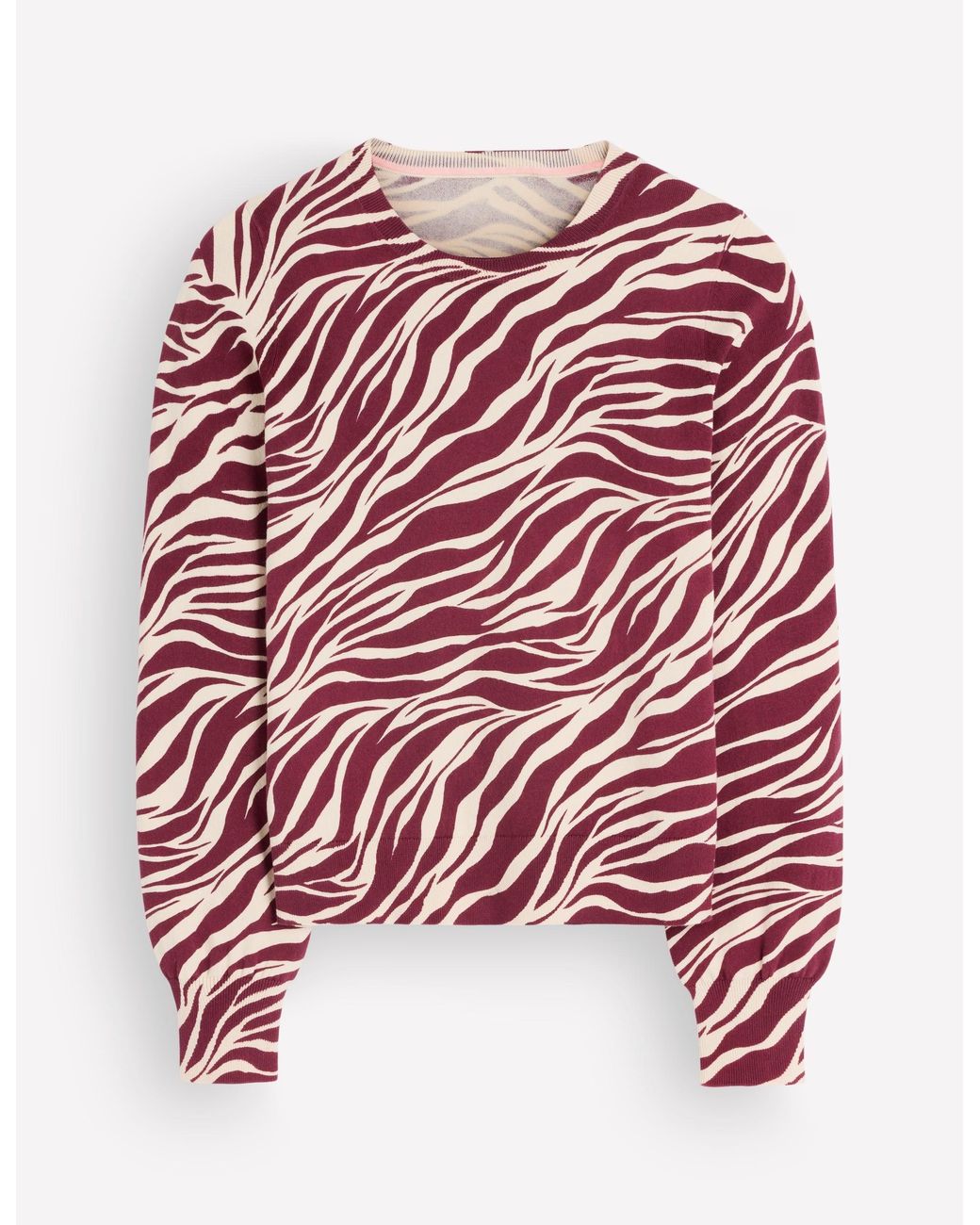 Boden Red Camilla Cotton Crew Sweater