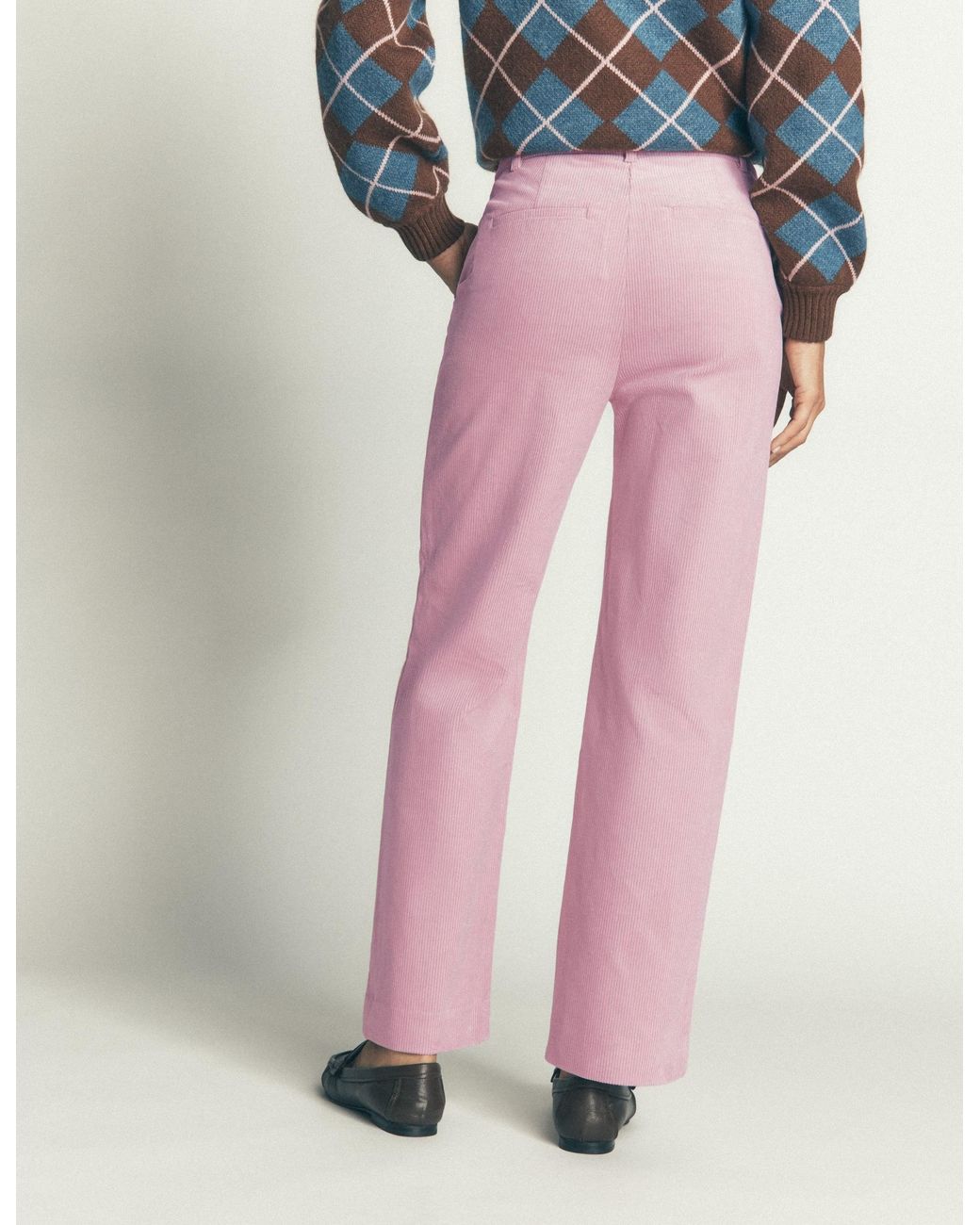Boden Purple Canonbury Cord 7/8 Trousers
