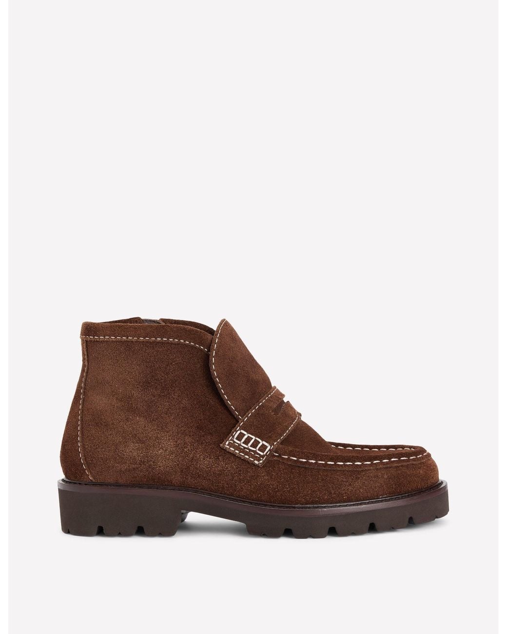 Boden Brown Loafer Ankle Boots