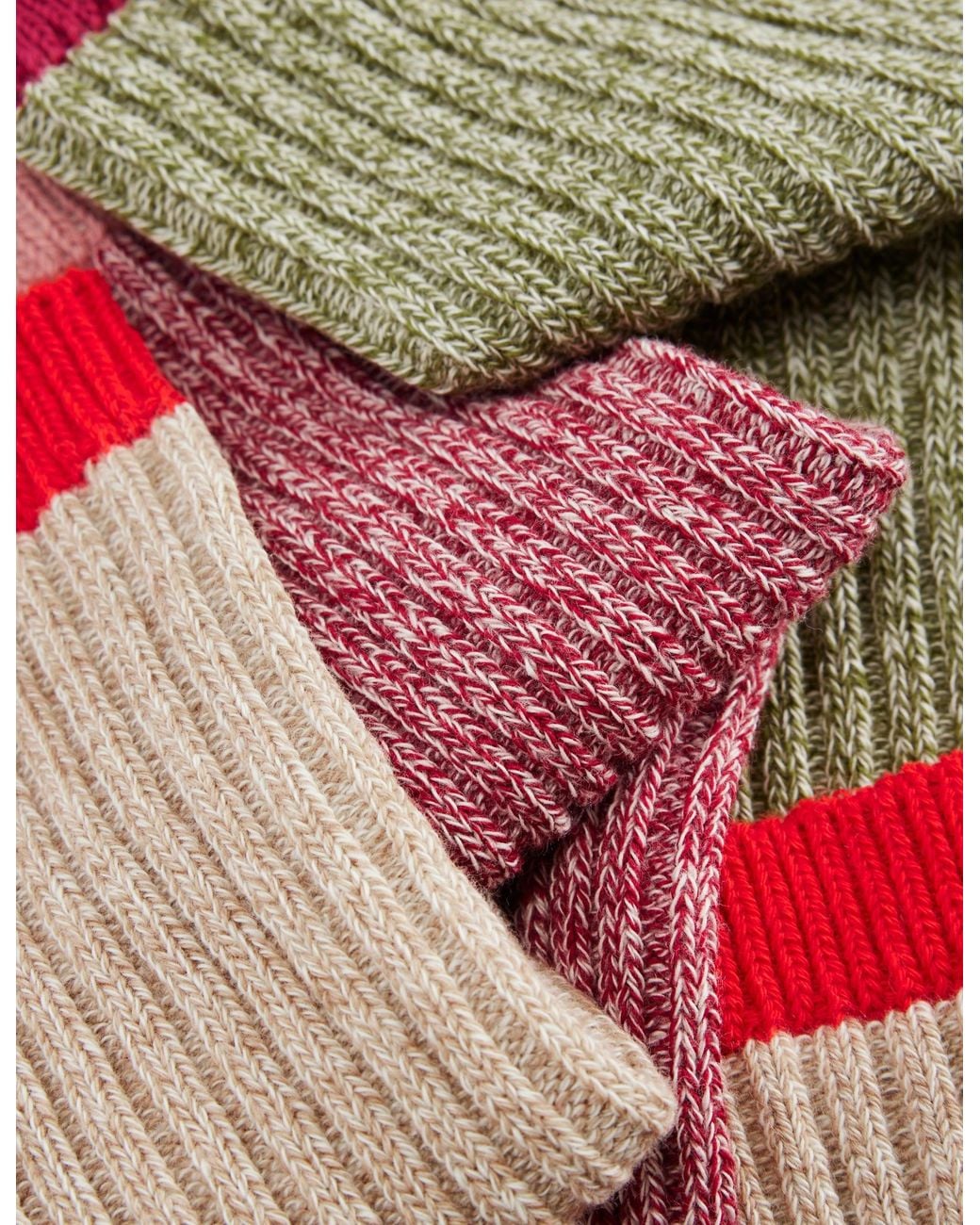 Boden Brown Ribbed Knee Socks 3-Pack