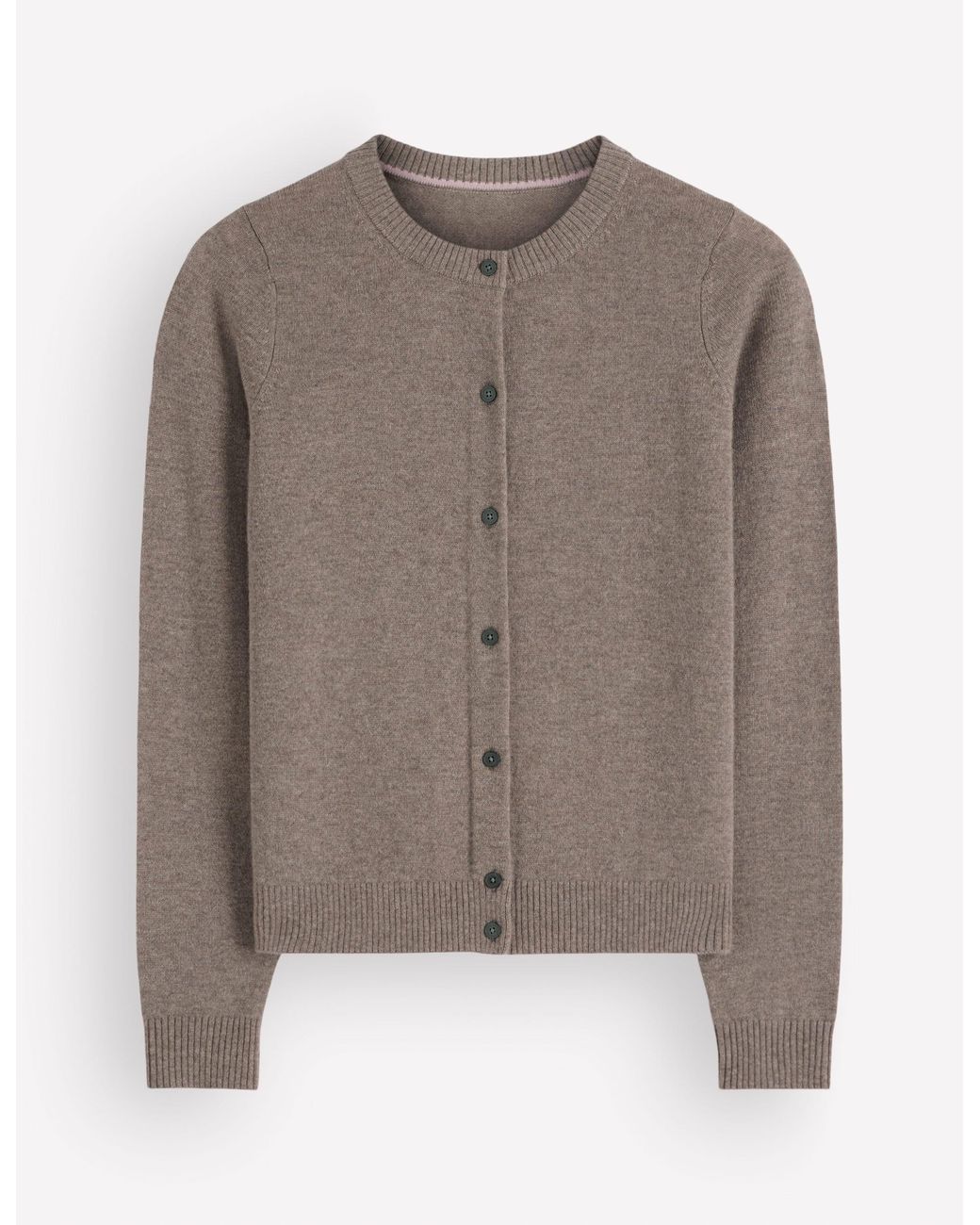 Boden Gray Elsie Cashmere Crew Cardigan