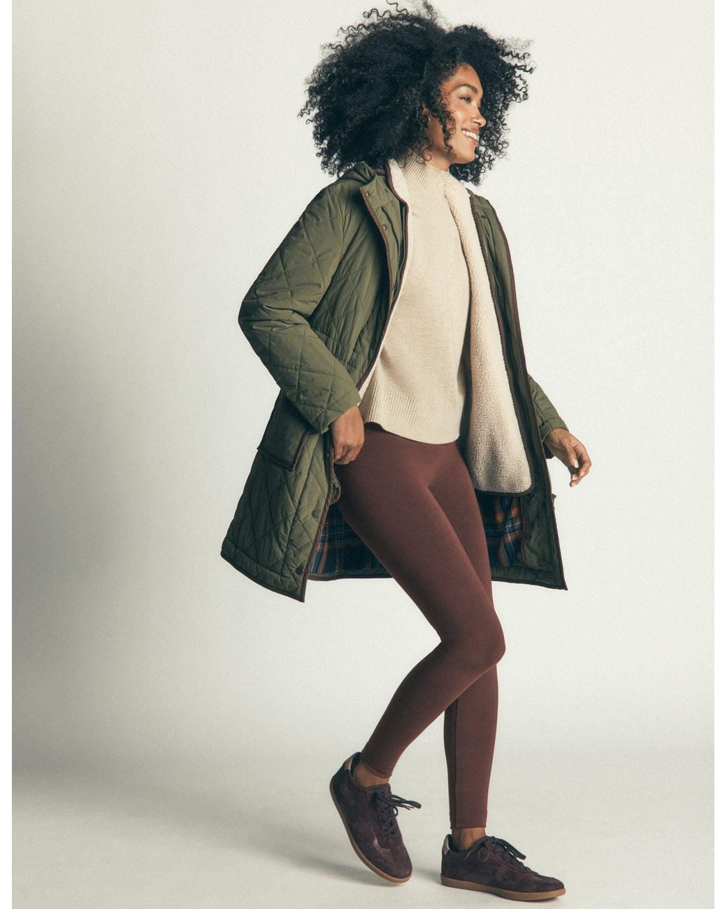 Boden Natural High Rise Jersey Leggings