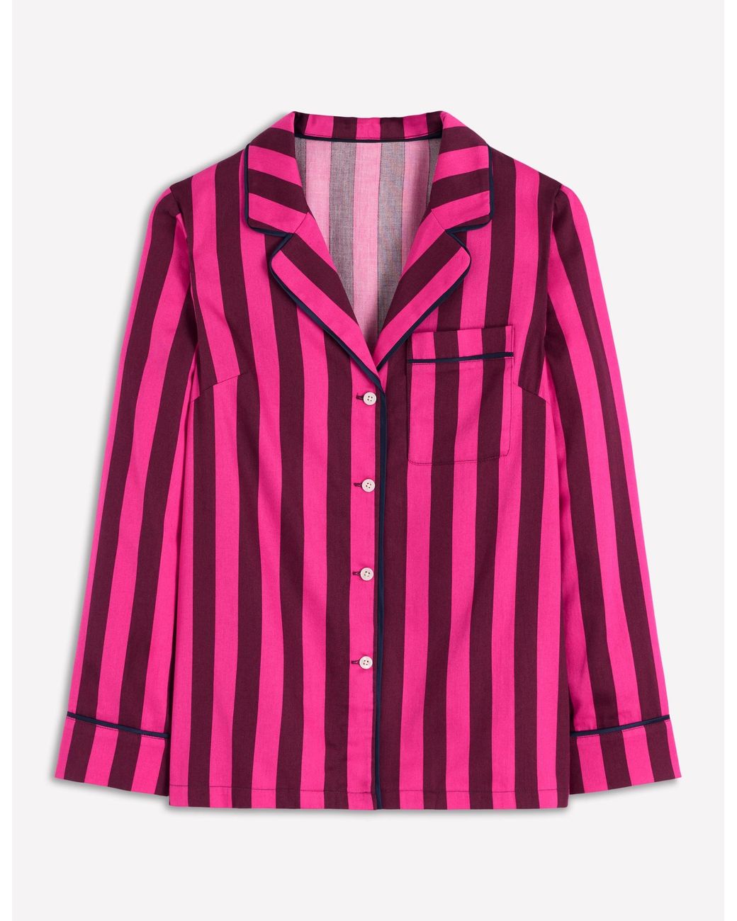 Boden Red Cotton Pajama Shirt