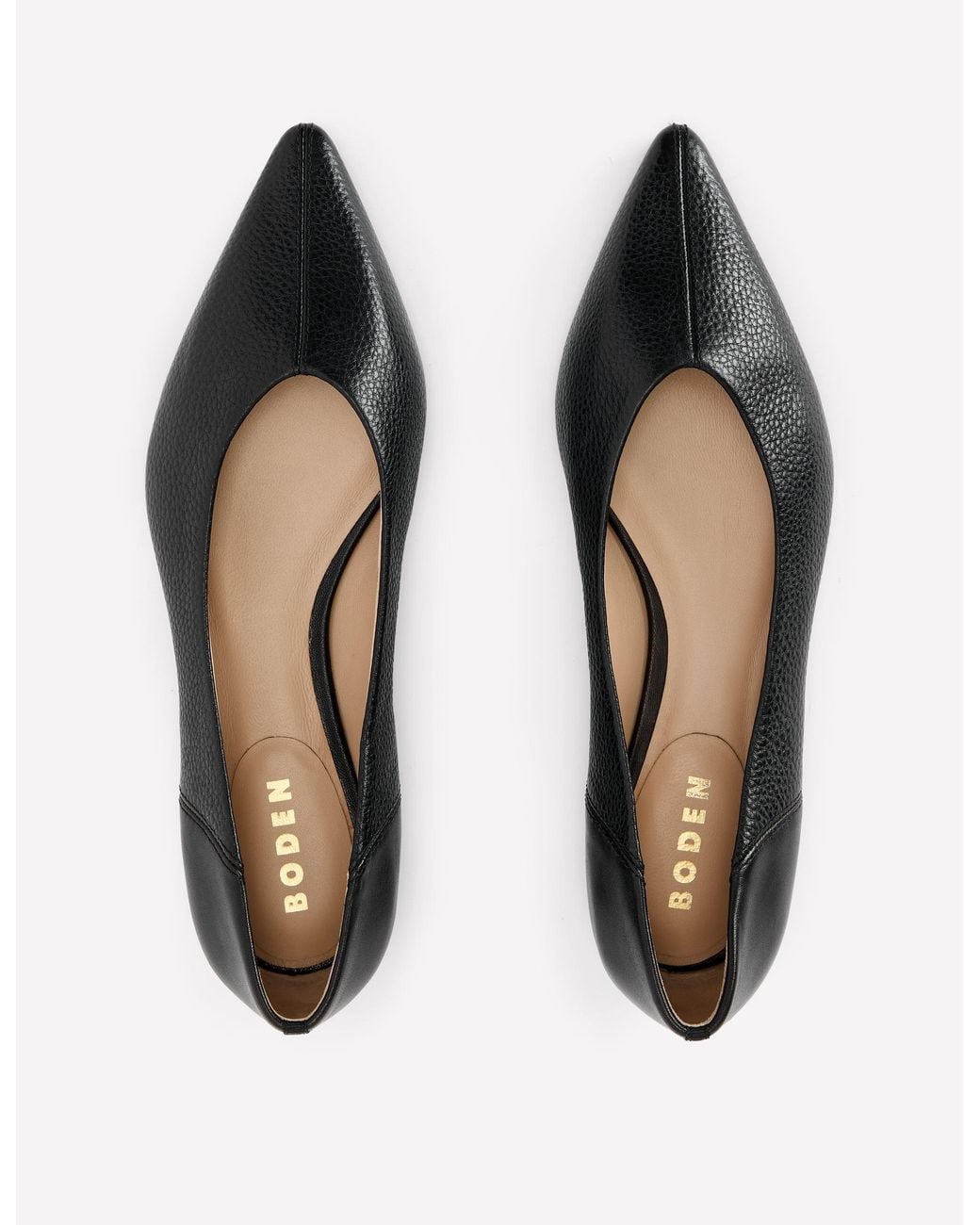 Boden White Nigella Pointed Toe Flats