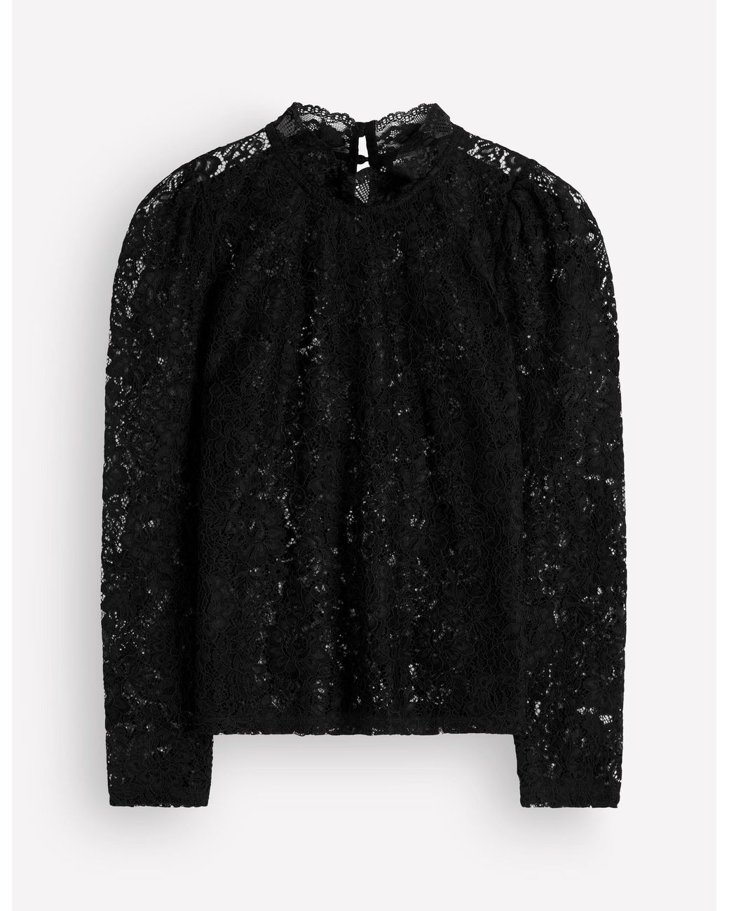 Boden Blue Lace Detail Top