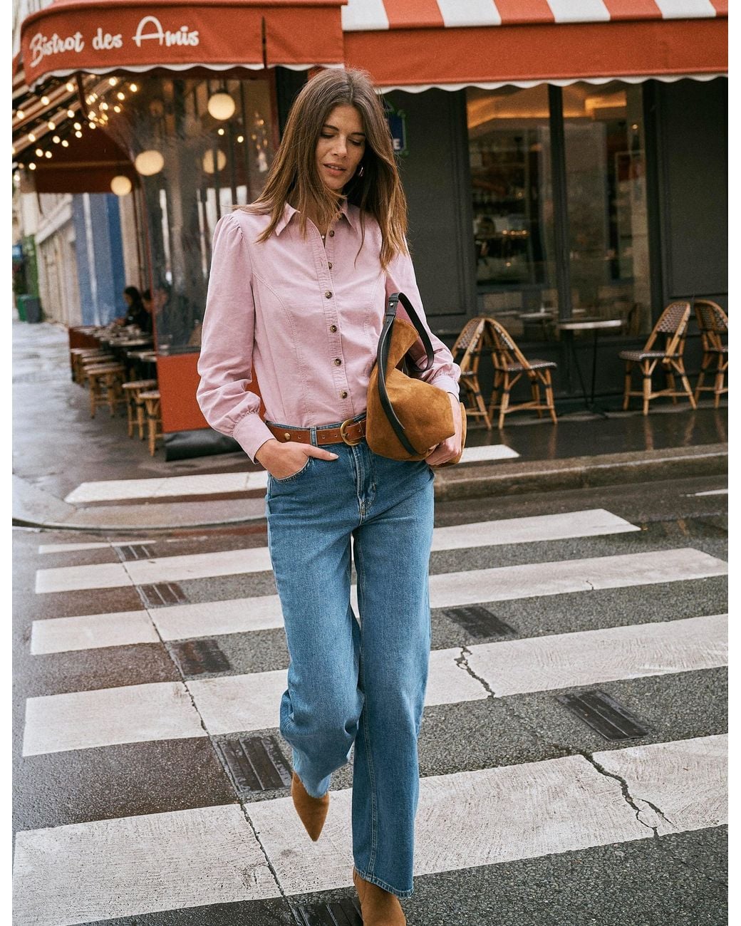 Boden Gray Sky Cord Shirt