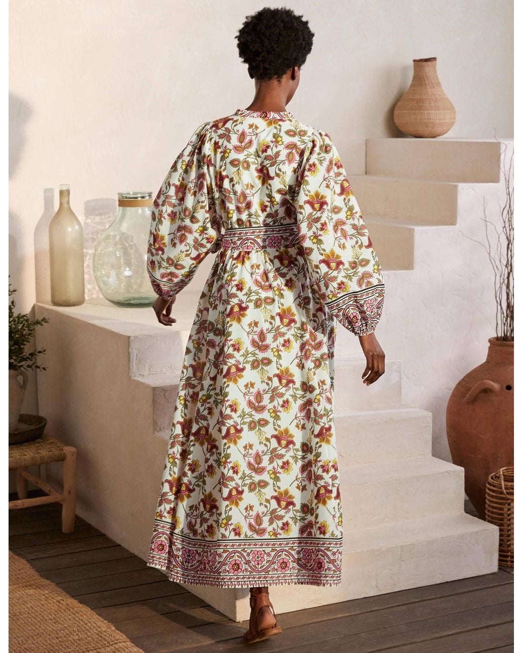 white christmas dresses Boden Women's Ellie Cotton Maxi Shirt Dress main image 0