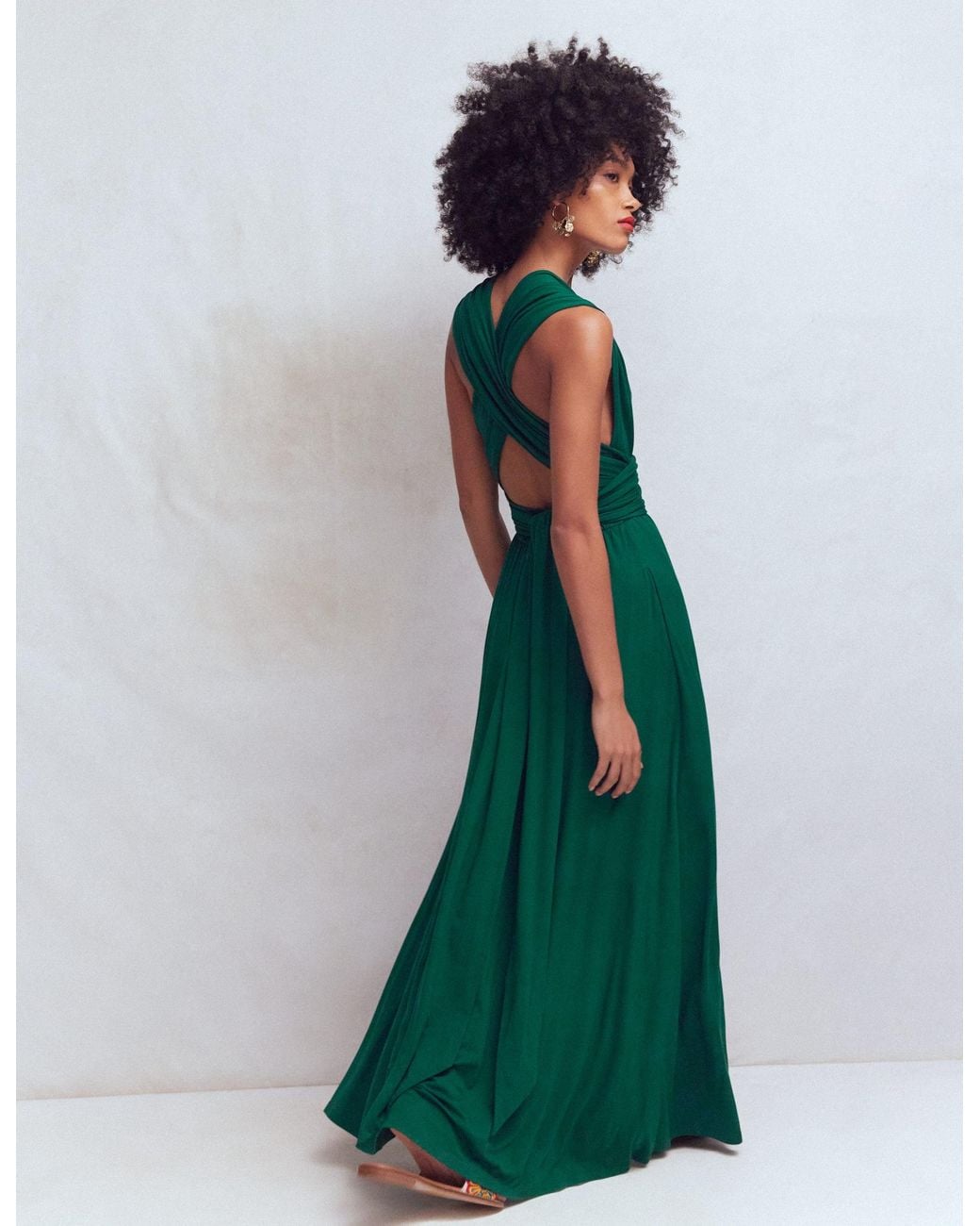 Boden Green Multiway Jersey Maxi Dress