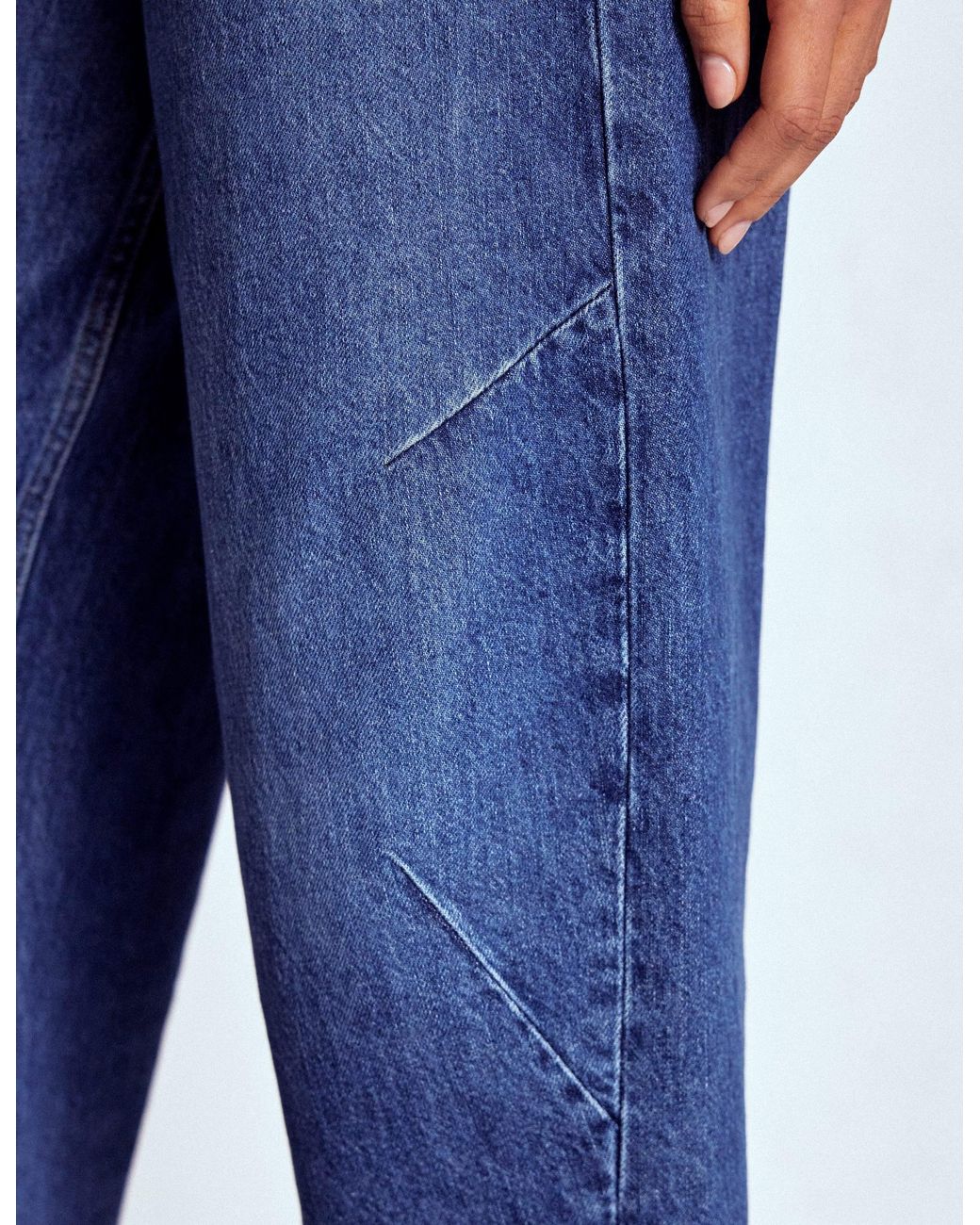 Boden Blue Barrel Leg Jeans