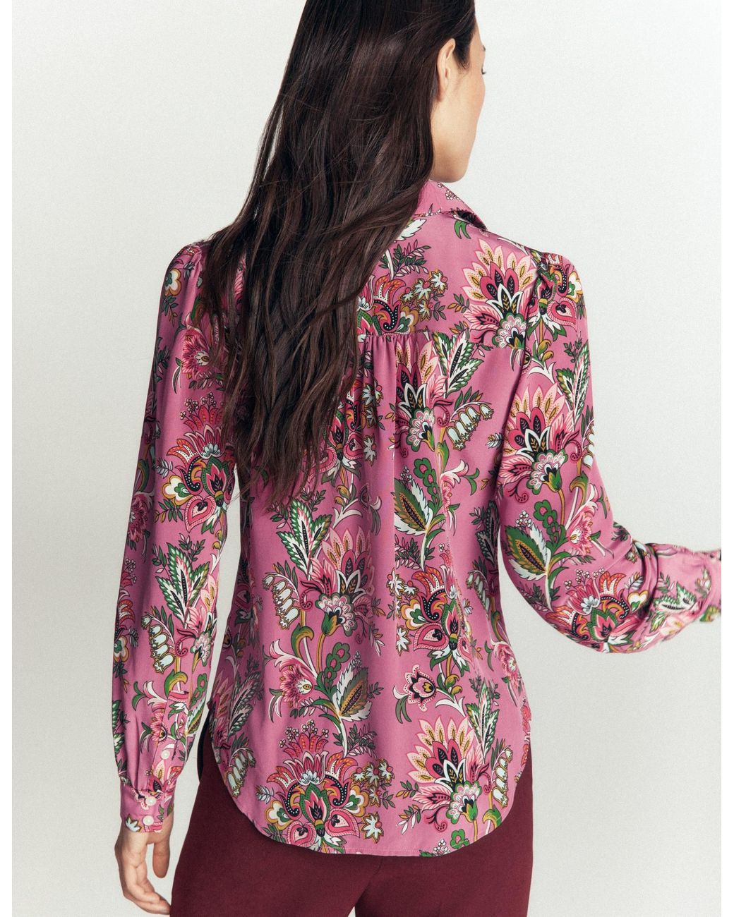 Boden Multicolor Sara Silk Shirt