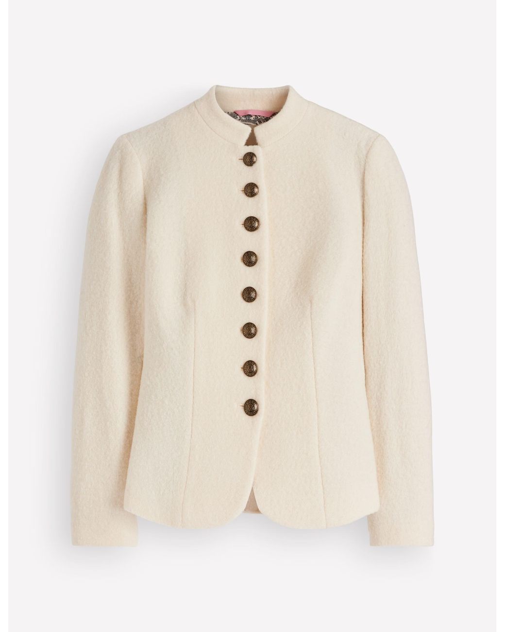 Boden Natural Hereford Boiled Wool Jacket