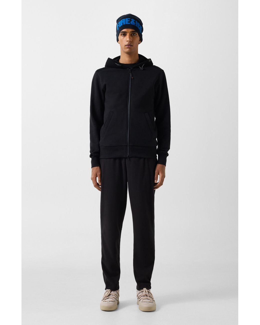 Bogner Fire + Ice Black Kano Cotton Jersey Jacket for men