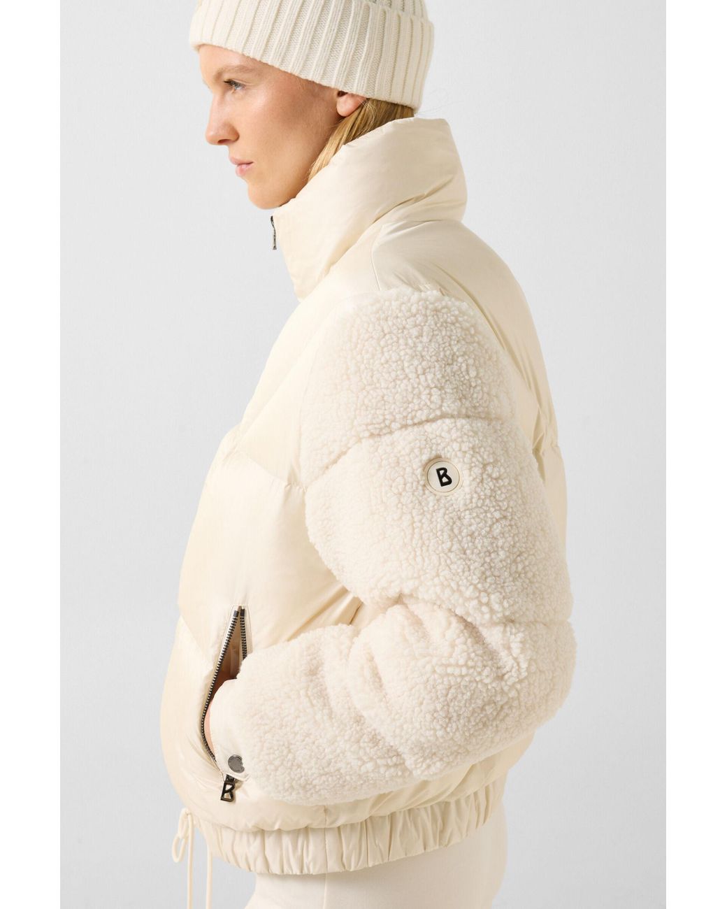 Bogner Natural Quiny Down Teddy Jacket