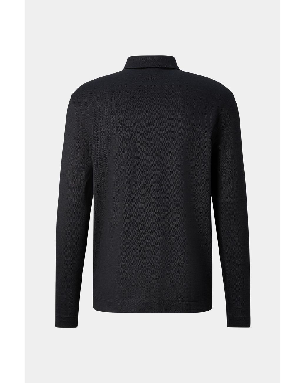 Bogner Black Bailey Polo Long-Sleeved Top For for men