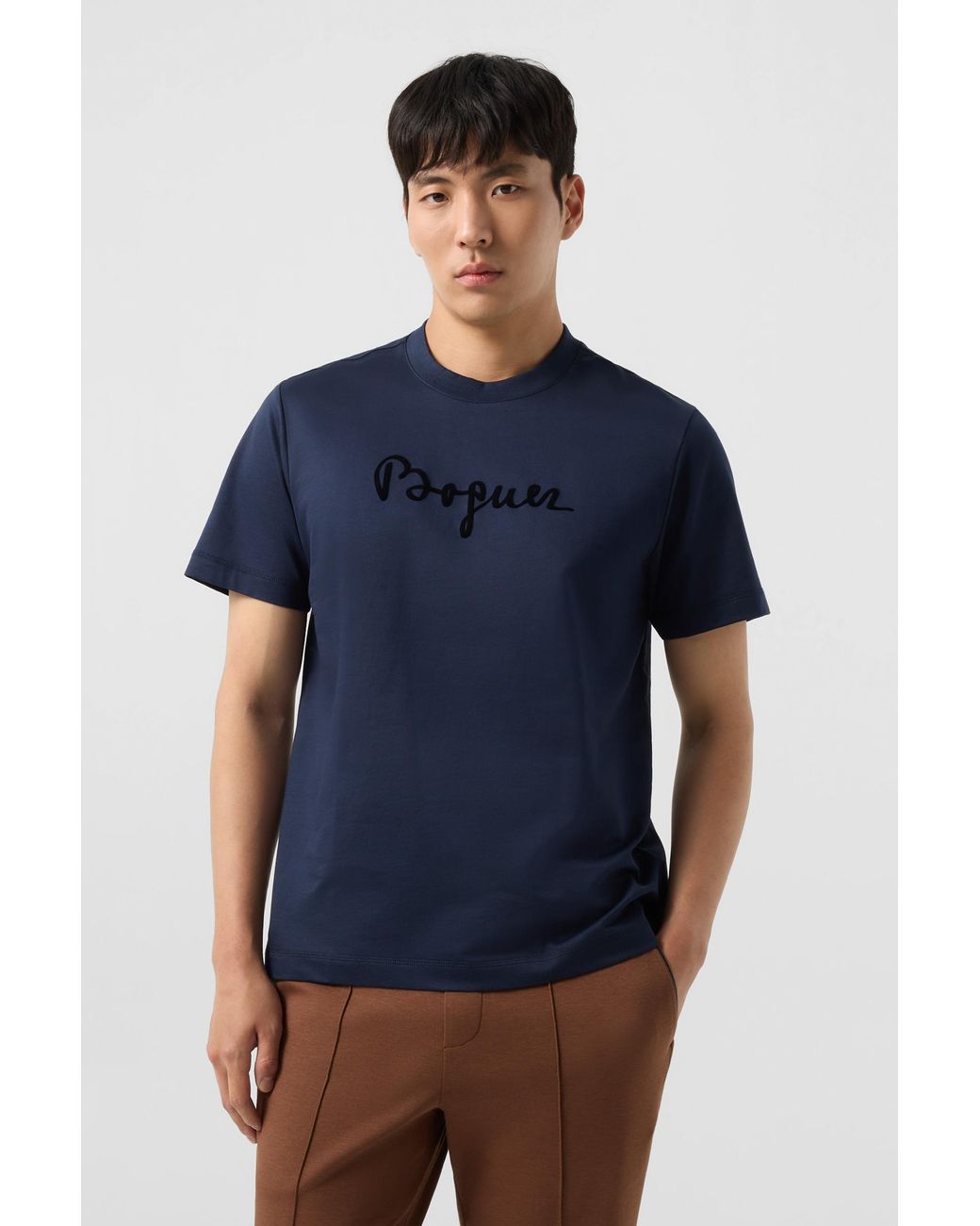 Bogner Blue Lukas Cotton T-Shirt For for men