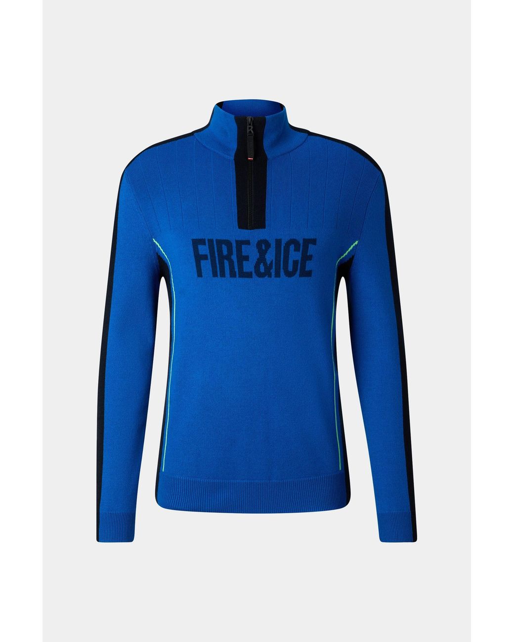 Bogner Fire + Ice Blue Laurens Knitted Turtleneck Jumper for men