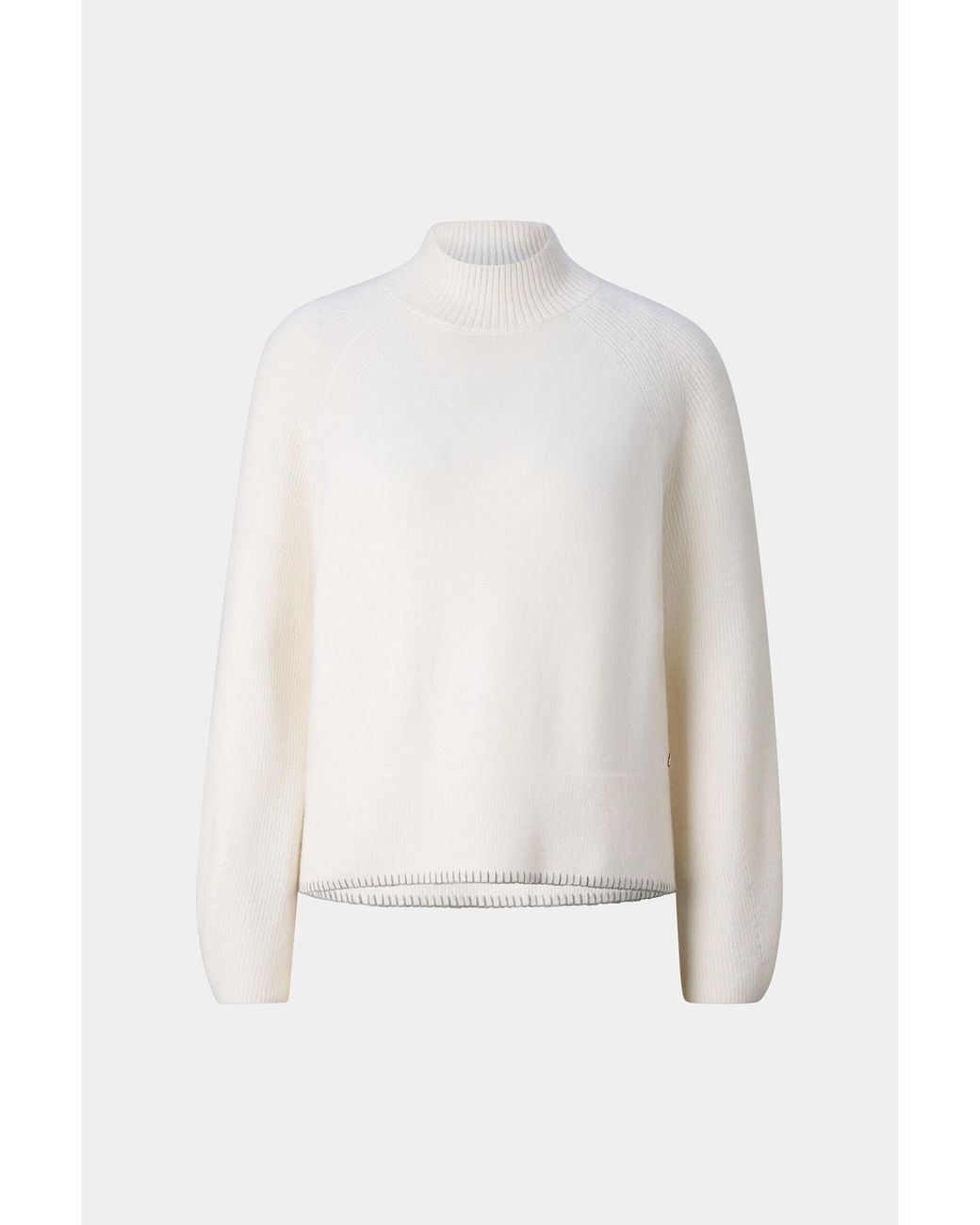Bogner White Lena Virgin Wool Pullover