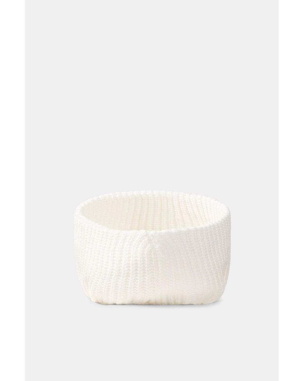 Bogner White Tessie Knitted Visor