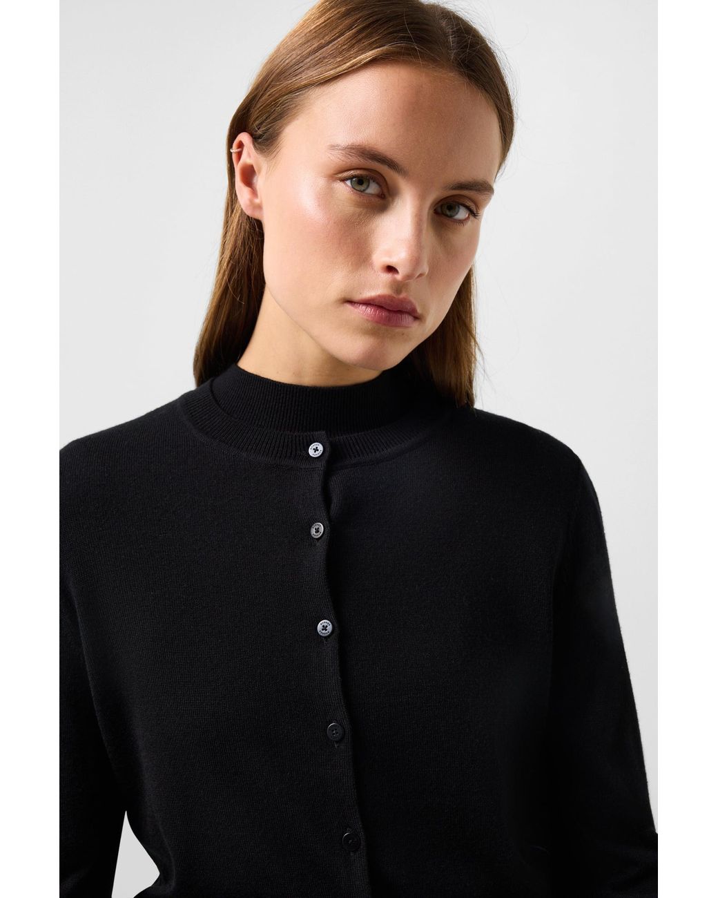 Bogner Black Azou Virgin Wool And Silk Knit Jacket For