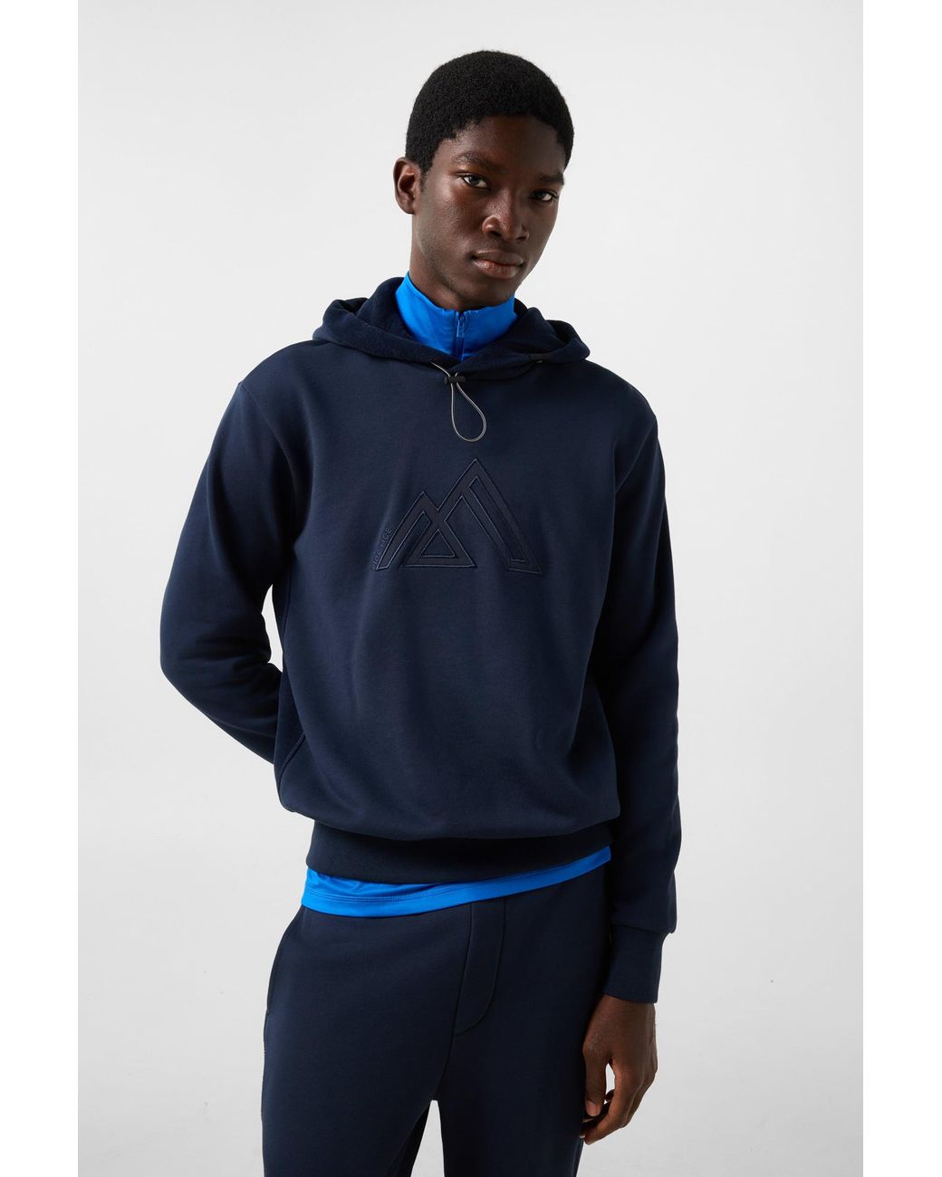 Bogner Fire + Ice Blue Kristan Cotton Hoodie for men