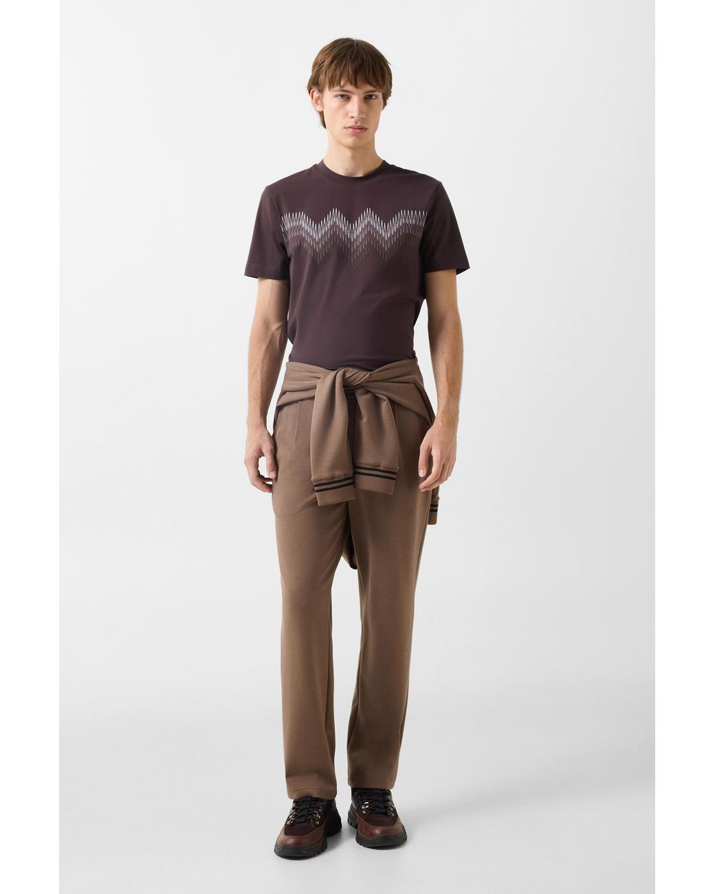 Bogner Brown Ryan Cotton-Blend T-Shirt For for men