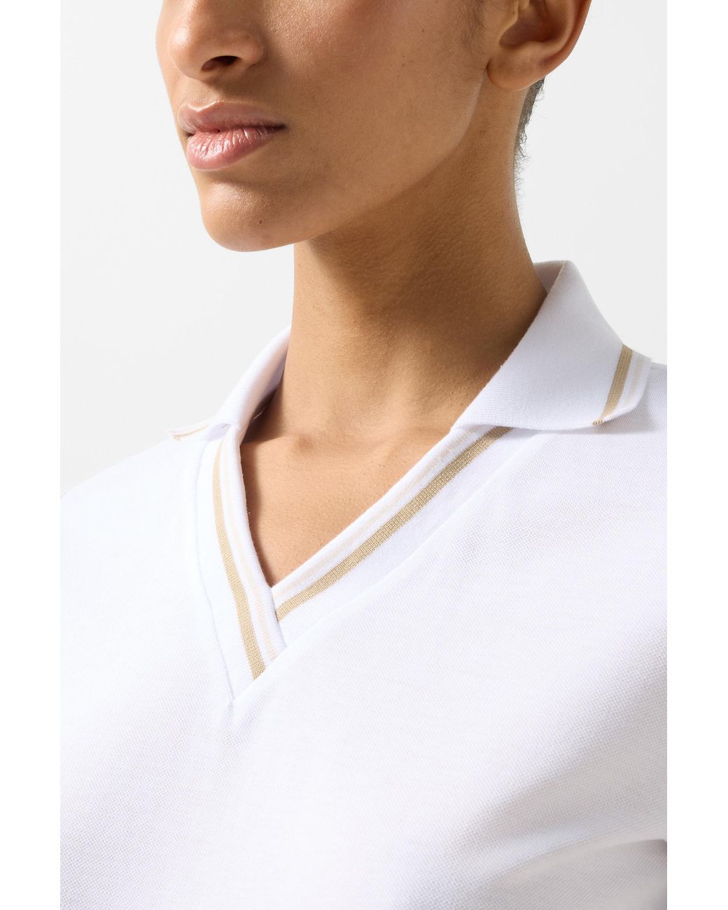 Bogner White Jula Functional Polo Shirt For