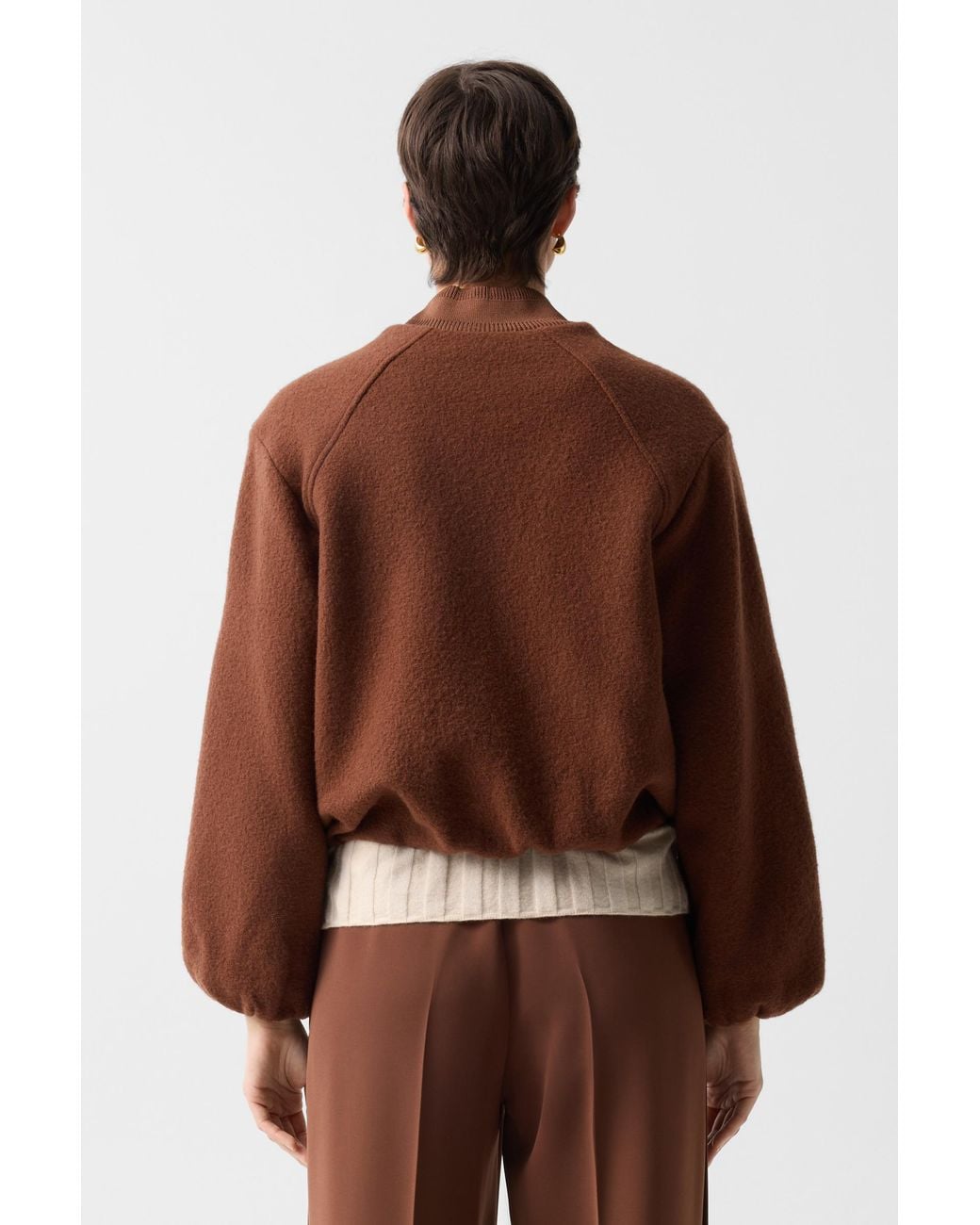 Bogner Brown Editha Wool Blouson