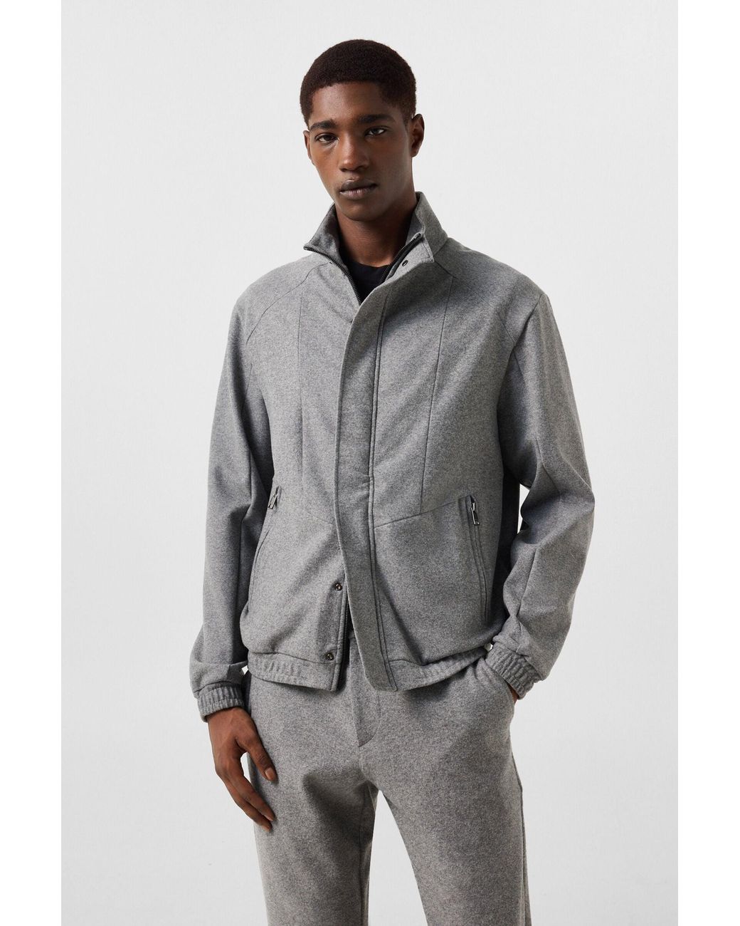 Bogner Gray Bradley Flannel Jacket For for men
