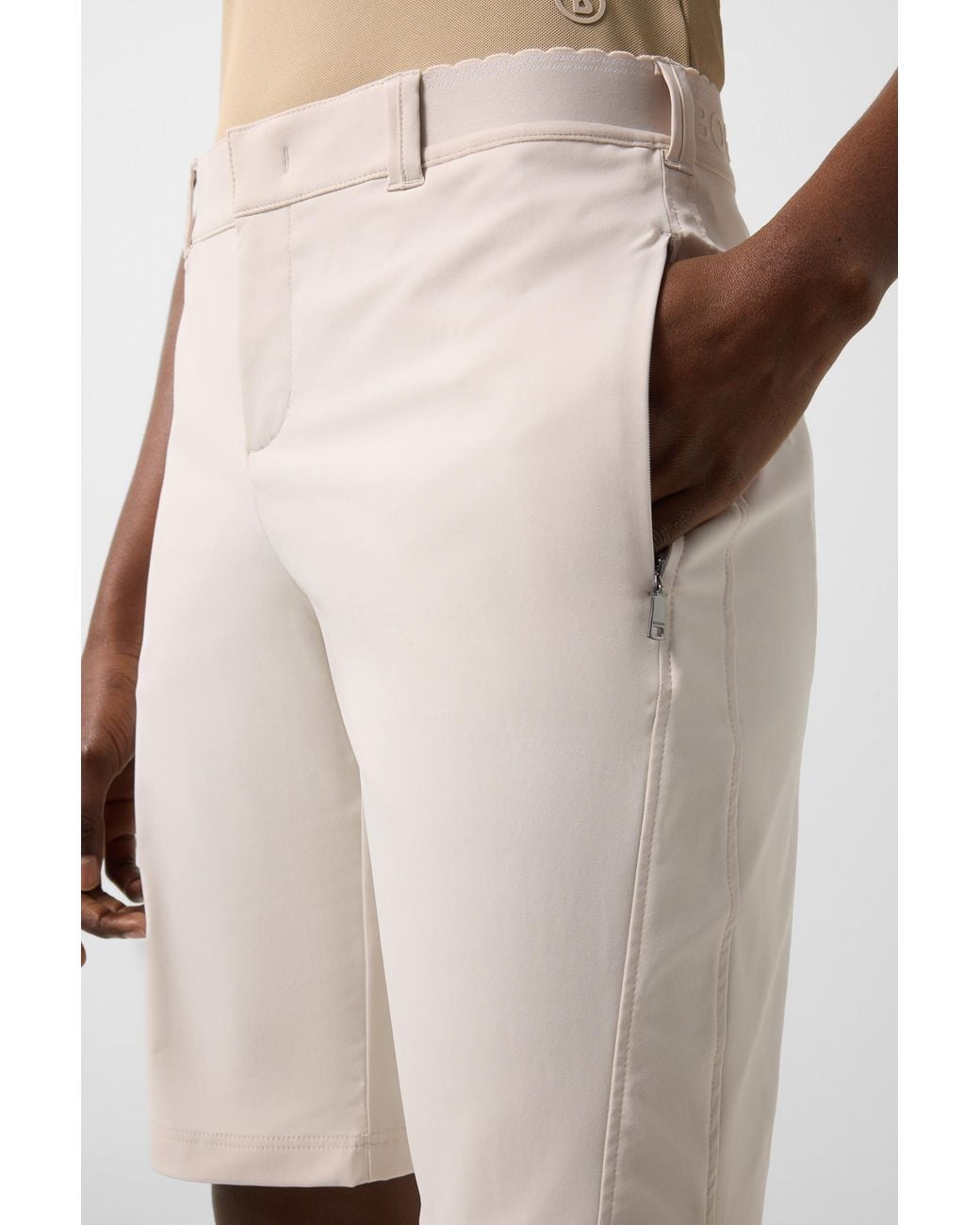 Bogner Natural Zita Functional Bermuda Shorts