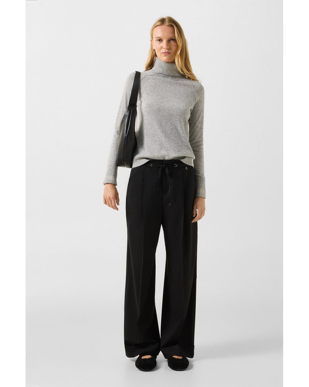 Bogner Gray Vaiana Pure New Wool And Cashmere Jumper For