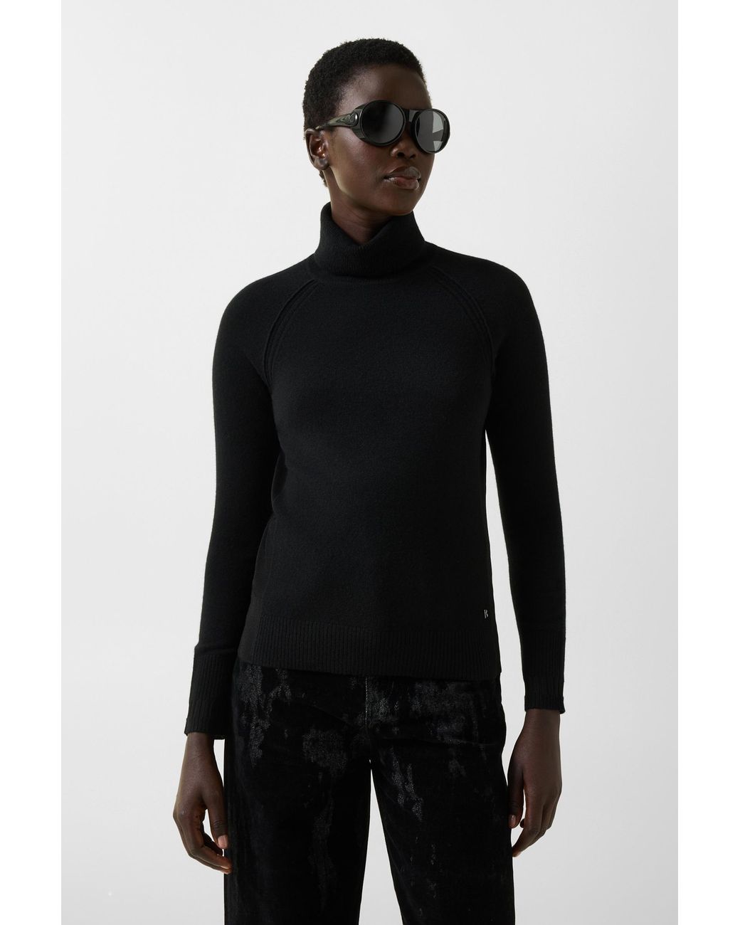 Bogner Black Vaiana Pure New Wool Cashmere Sweater