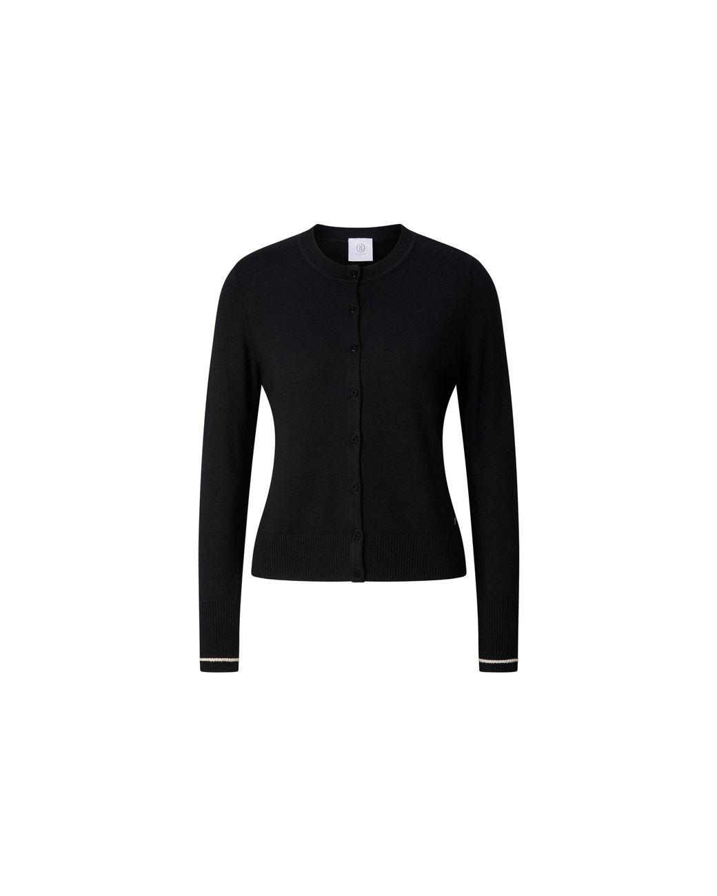 Bogner Black Azou Virgin Wool And Silk Knit Jacket For