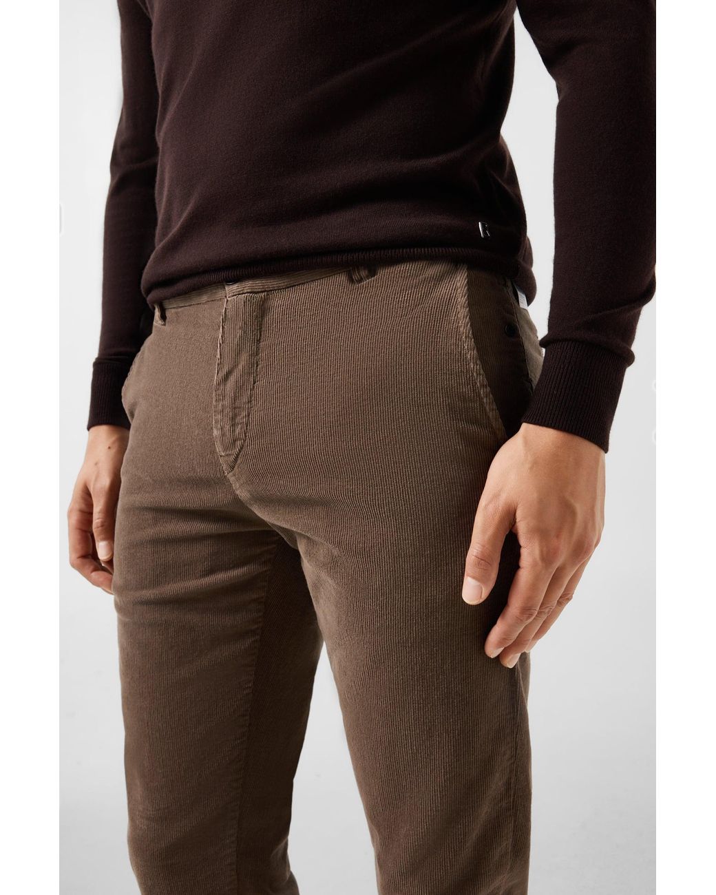 Bogner Brown Riley Casual Corduroy Pants for men