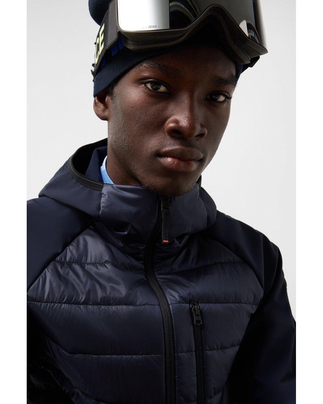 Bogner Fire + Ice Blue Anian Softshell Quilted Jacket for men